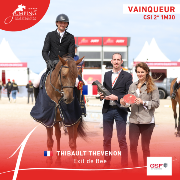 Al via il Jumping International De Bourg-en-Bresse Ain 2023 2 Thibault THEVENON EXIT DES BEE