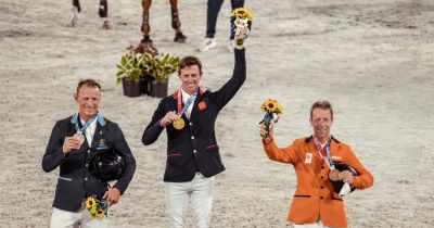 Individual gold for wedding-bell-bound Ben 5 2000 pix Jumping IND c FEI Tokyo 2020