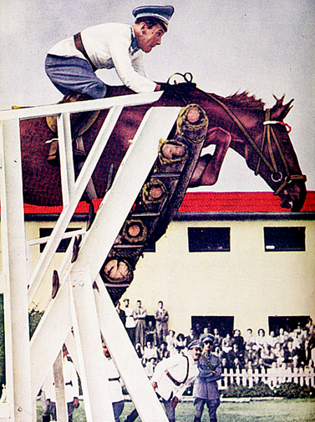 Equitazione e record, il leggendario Huego 1 Alberto Larraguibel y su caballo Huaso batiendo el record mundial de salto alto