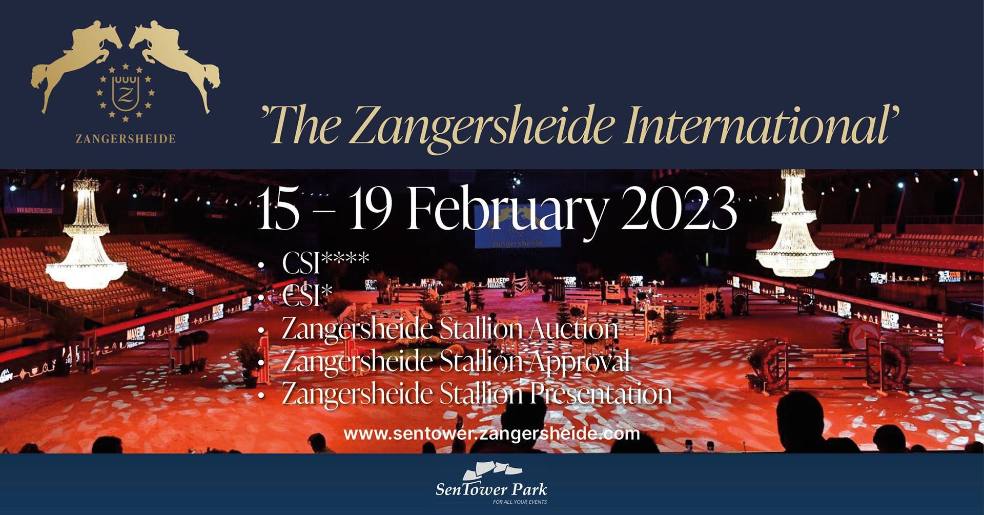 The Zangersheide International 1 Banner website