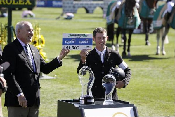 Scott Brash in fine form ahead of today’s Rolex GP. 1 Brashu