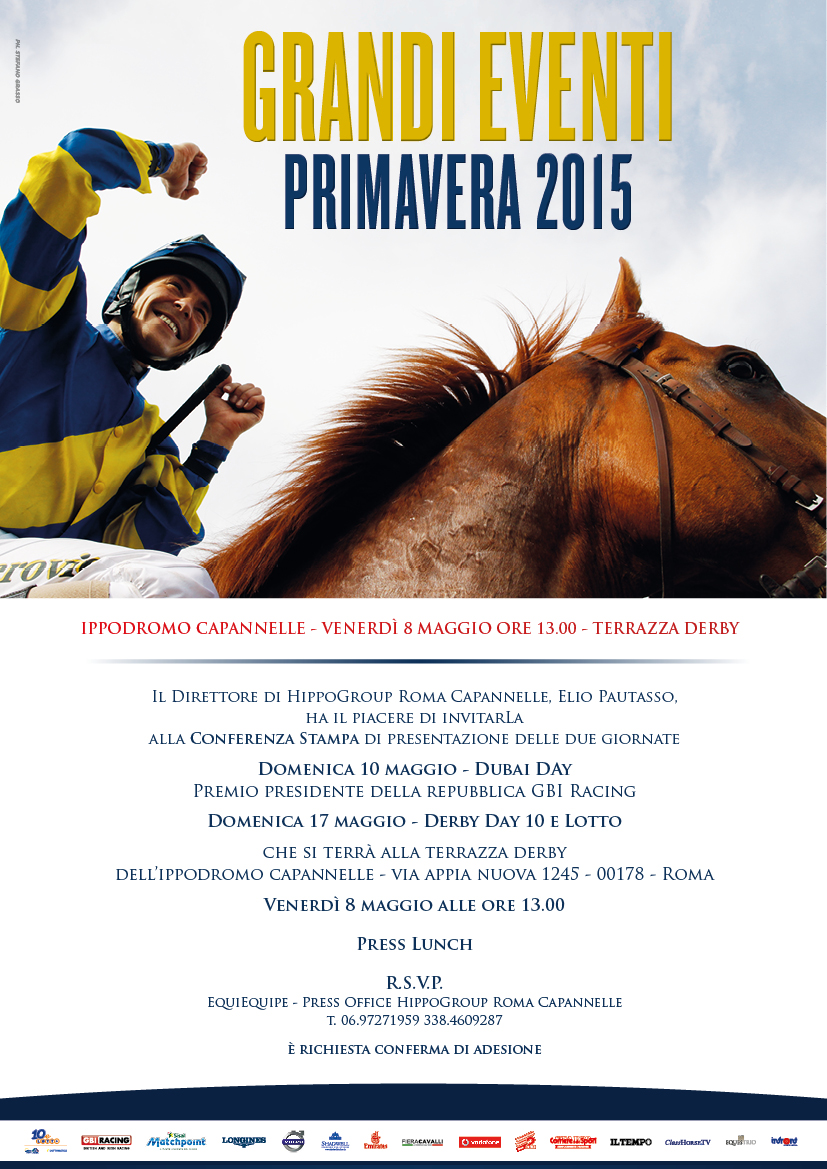 Capannelle: Grandi Eventi Primavera 2015 1 Capannelle 15