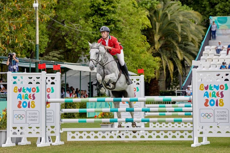 Giacomo Casadei è medaglia d’argento a squadre con il Team Europa ai Giochi Olimpici giovanili di Buenos Aires. 1 Casedei darnaZ Yog