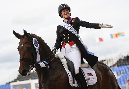 Charlotte Dujardin GBR Mount St John Freestyle WEG 2018 credits FEI Martin Dokoupil