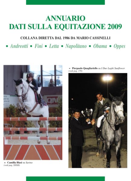 Copertina Annuario Dati sulla Equitazione 2009