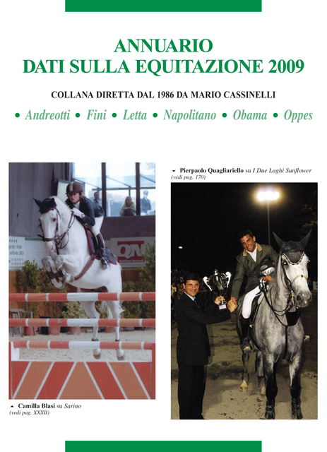 La presentazione del'Annuario Dati sull'Equitazione 2009 1 Copertina Annuario Dati sulla Equitazione 2009