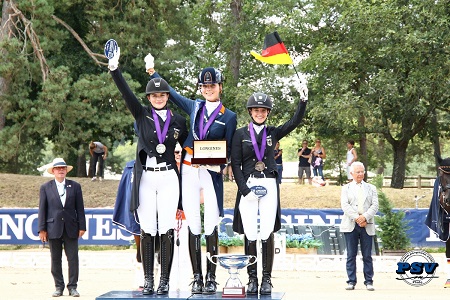 Daphne van Peperstraten NED dressage junior european champion 2018