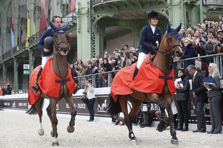 Edwina Tops Alexander AUS Lintea Tequila and Bertram Allen IRL Christy Jnr winners Le Saut Hermes credits F Chenu