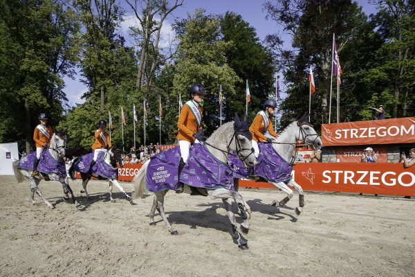 Copyright Photo: Libby Law Photography - FEI Eventing Nations Cup™ 2023 - Strzegom (POL) Sanne de Jong and Enjoy; Team Netherlands take the win for the CCIO4*-S - FEI Nations Cup Eventing - Poland. 2023 POL-Strzegom Horse Trials. Morawa, Strzegom, Poland. Sunday 25 June 2023.