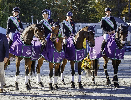 Completo, vittoria dei tedeschi a Boekelo e alla Gran Bretagna il titolo 2018 1 GBR Team Nations Cup 2018 winner Pippa Funnell Laura Collett Izzy Taylor Alexander Bragg credits FEI Libby Law Photography