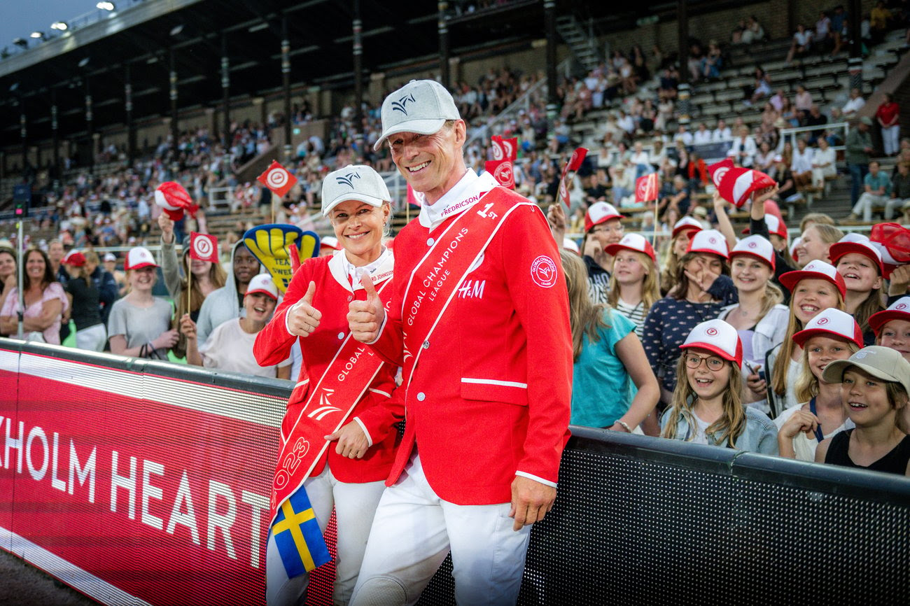 Malin Bayard-Johnsson and Peder Fredricson - Global Champions Tour (GCL) of Stockholm