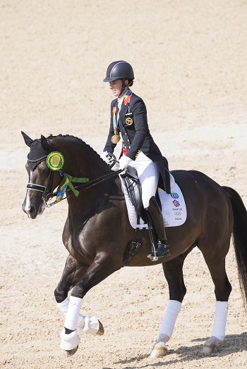 Gold Medal winner Charlotte DUJARDIN GB Valegro