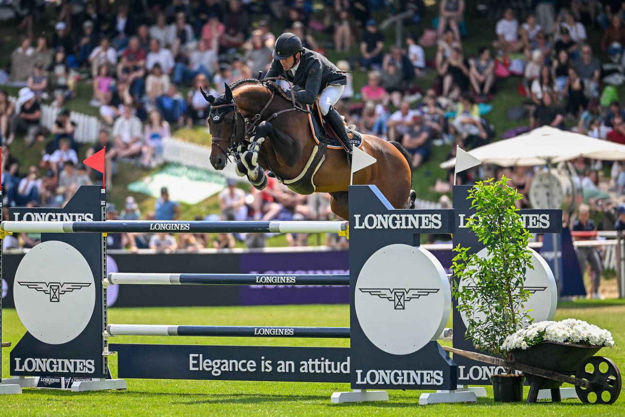 Harrie Smolders Uricas VD Kattevennen Copyright CSIO CH Katja Stuppia