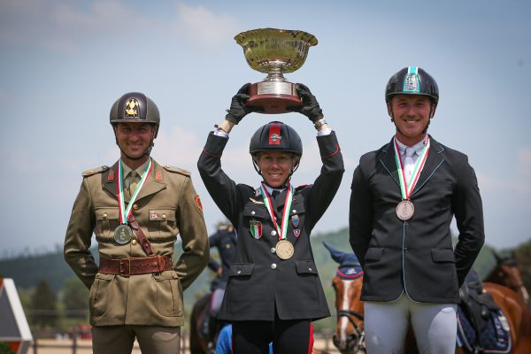 Il podio del Campionato Italiano di Concorso Completo 2022 ph. Massimo Argenziano