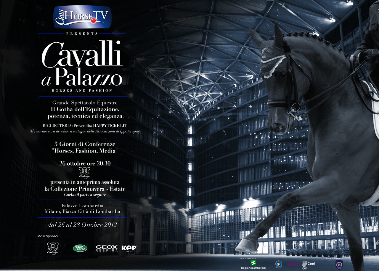 Presentato alla stampa Cavalli a Palazzo, in programma dal 26 al 28 ottobre a Milano 1 LOCANDINA CAVALLIAPALAZZO