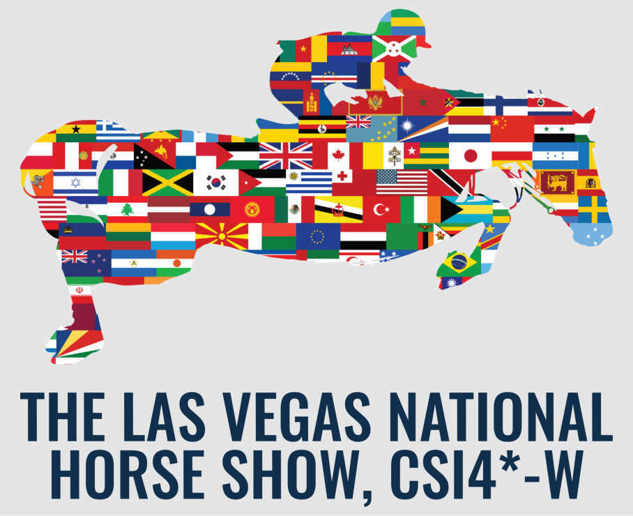 Al via la quinta tappa della Longines FEI Jumping World Cup™ NAL 2021 a Las Vegas 1 LVN Flag Horse Button Logo