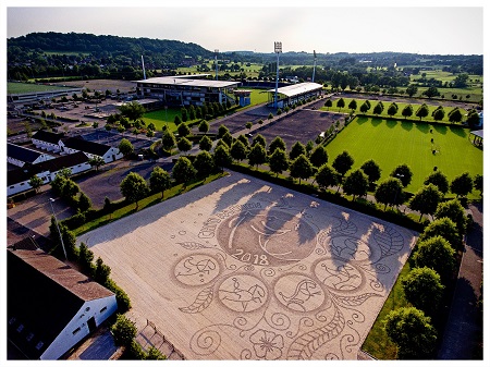 Opere d'arte sulla sabbia del CHIO Aachen 2018 1 LandArt Aachen 2018 Martin Stockberg