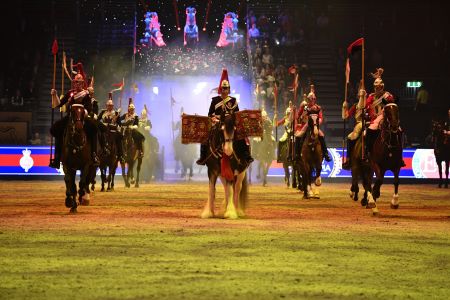 HOUSEHOLD CAVALRY LEAD THE CHARGE FOR THE LONDON INTERNATIONAL HORSE SHOW 1 London international horse show
