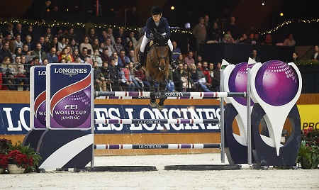Longines FEI World Cup La Coruna Winner Edwina Tops Alexander AUS riding California credits FEI Manuel Queimadelos