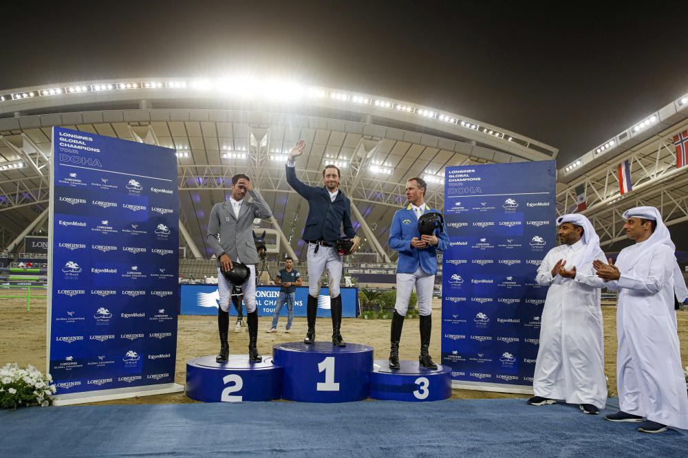CSI5* Doha 2022: Martin Fuchs vince la categoria 1,55m al Longines Global Champions Tour 1 Longines Global Champions Tour c 0