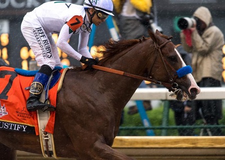 Mike Smith USA Justify winning Kentucky Derby 2018 photo courtesy El Potro Roberto