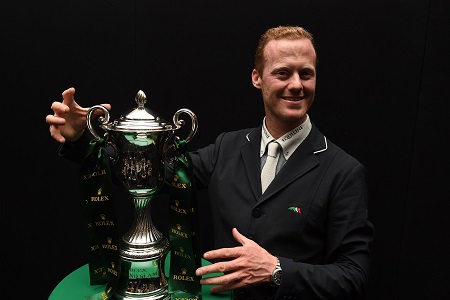 Niels Bruynseels BEL Rolex Grand Prix s Hertongebosch 2018 winner Rolex Trophy credits Rolex Kit Houghton