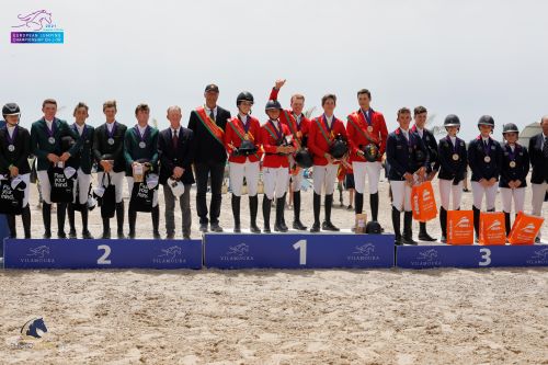 EUROPEAN JUMPING CHAMPIONSHIP CH-J-YR VILAMOURA 2021 1 PODIUM Vilamoura Equestrian Centre 0