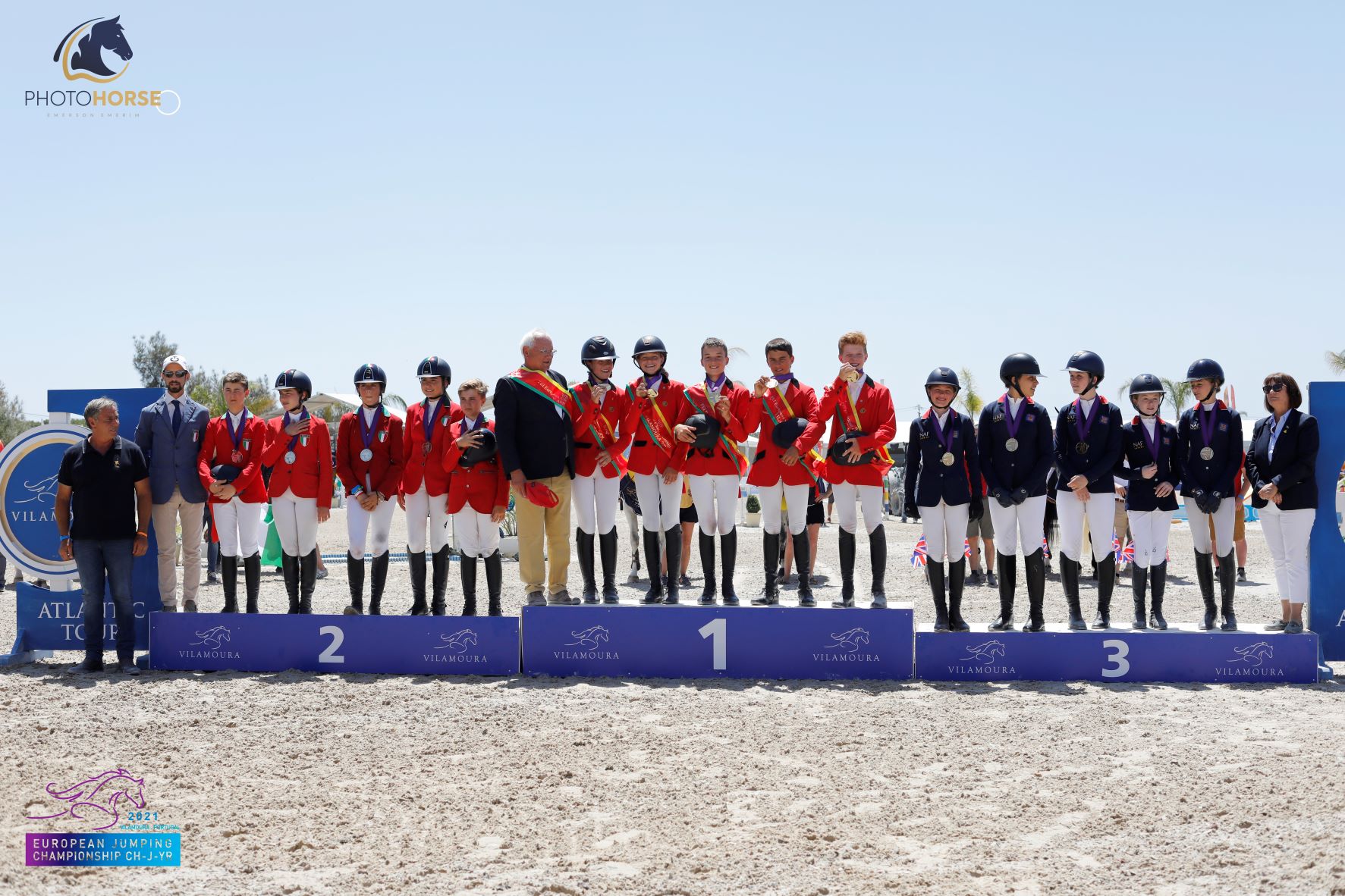 Vilamoura Equestrian Centre 2021: Italia argento nella Childrens Team Ranking 1 PODIUM2