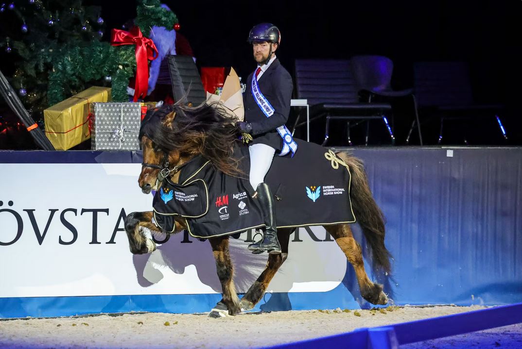 Dennis Hedebo Johansen wins World Cup Tölt at SIHS 1 Photo credit Pernilla Hagg SIHS