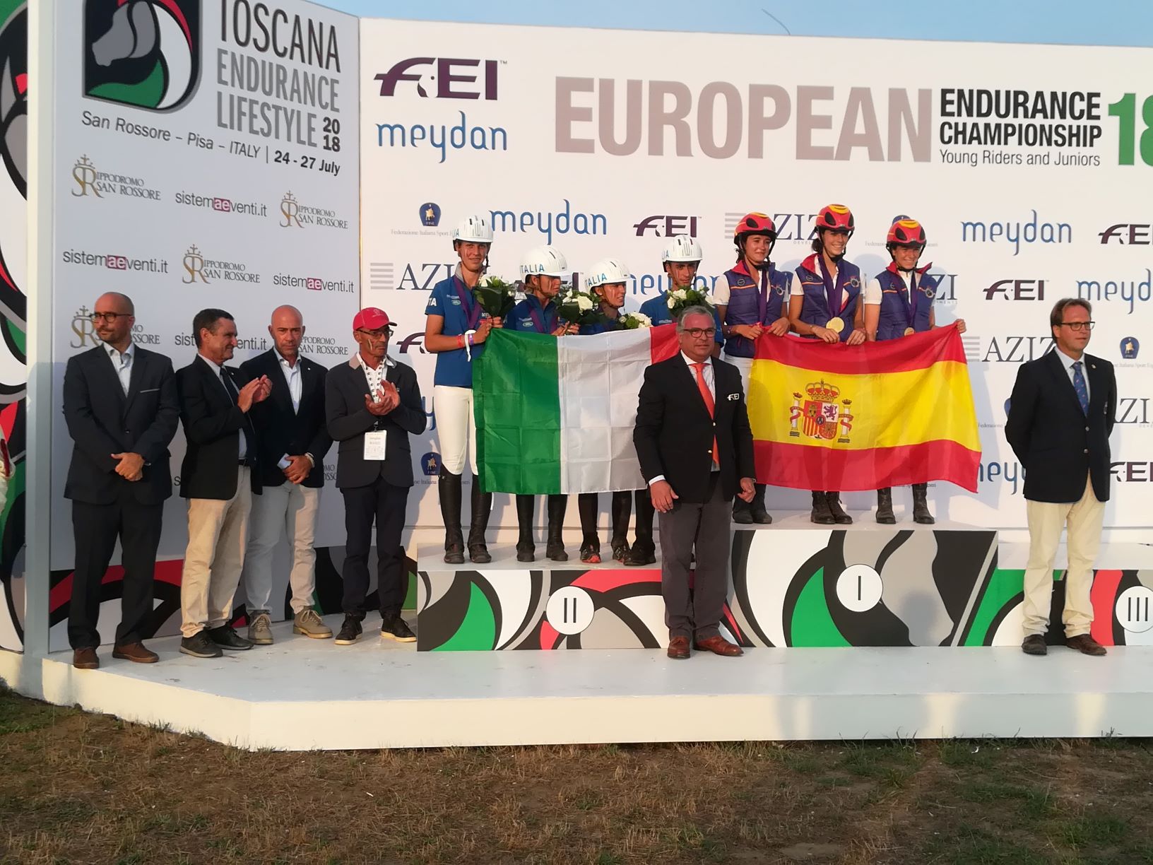 FEI MEYDAN ENDURANCE CHAMPIONSHIP: IT’S THE THIRD-TIME GOLD FOR SPAIN! 1 Podium Spain Italy endurance
