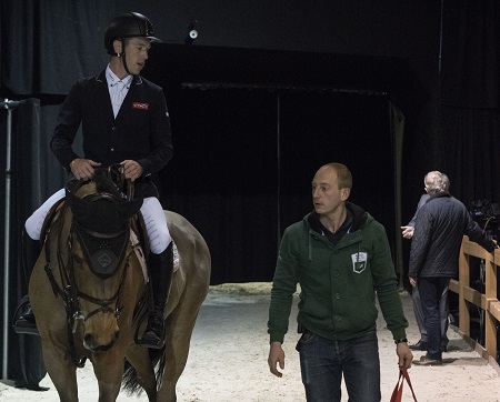 Scott Brash GBR e il groom David Honnett credit Kit Houghton