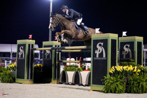 Spencer Smith and Ayade Hero Z Fly to Win in $140,000 Southern Arches Grand Prix CSI3* at 2022 WEF 5 Spencer Smith and Ayade Hero Z © Sportfot