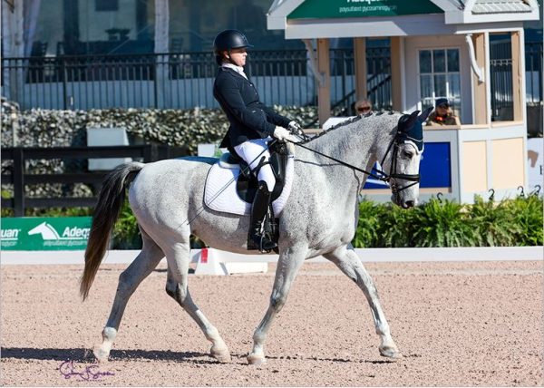 Charlotte Merle-Smith Orchestrates a Personal Best with Guata in CPEDI3* FEI Para Freestyle Test Grade III at 2022 AGDF 5 SusanJStickle.com Charlotte Merle Smith and Guata