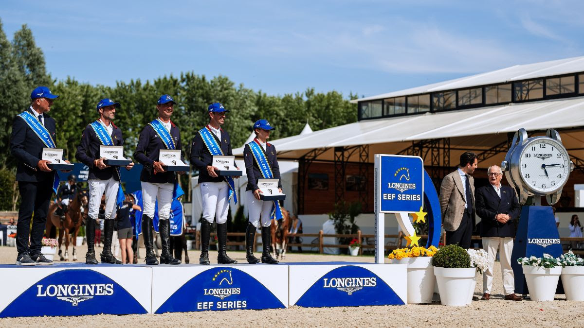 Team France won the first of two semi-final of Longines EEF Series