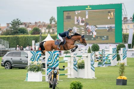 Denis Lynch vince il Prix Ducati ai Masters of Chantilly, Italia quarta con Bologni 1 The green grass of Chantilly suits the Irish Denis Lynch masters of Chantilly c 1