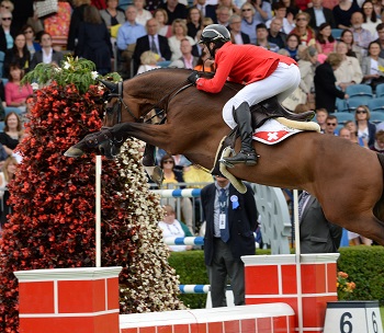 Werner Muff SUI riding Daimler