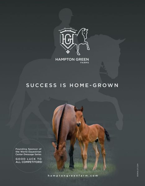 World Equestrian Center – Ocala welcomes Hampton Green Farm as a Founding Partner