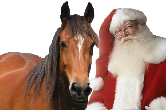 babbo natale a cavallo