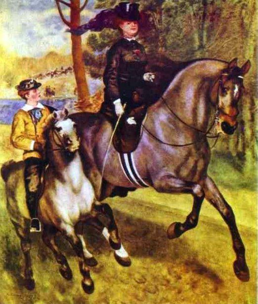 Cavalli nell'arte: l'opera di Renoir - Cavalieri al Bois de Boulogne 1 bois de boulogne