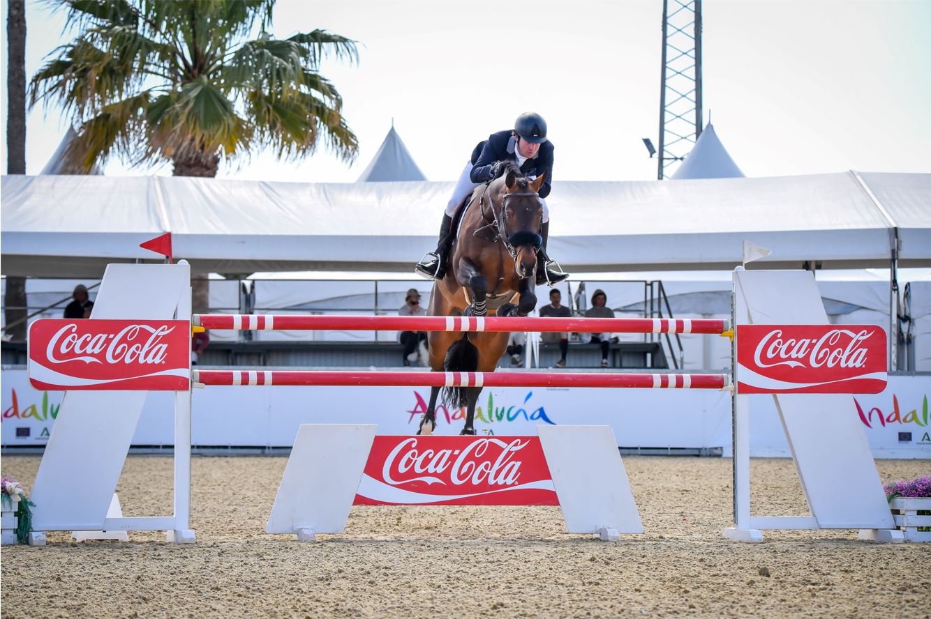Andalucía Sunshine Tour: il brasiliano Felipe Amaral vince il Royal Bliss Trophy da 1,45m 1 c Moises Basallote Felipe Amaral su Germanico T