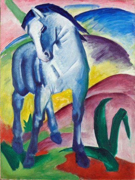 “Il Cavallo Blu 1“, opera di Franz Marc