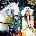 donna a cavallo
