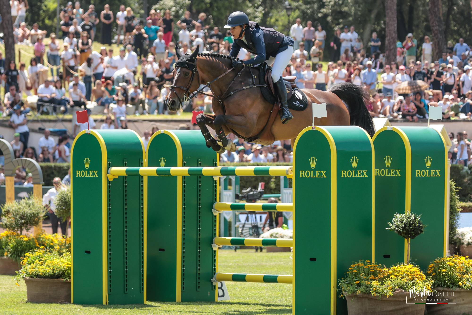 (c) Marta Fusetti - Piazza di Siena 90° Csio of Rome 2023 Rolex Grand Prix - Laura Kraut su Baloutine