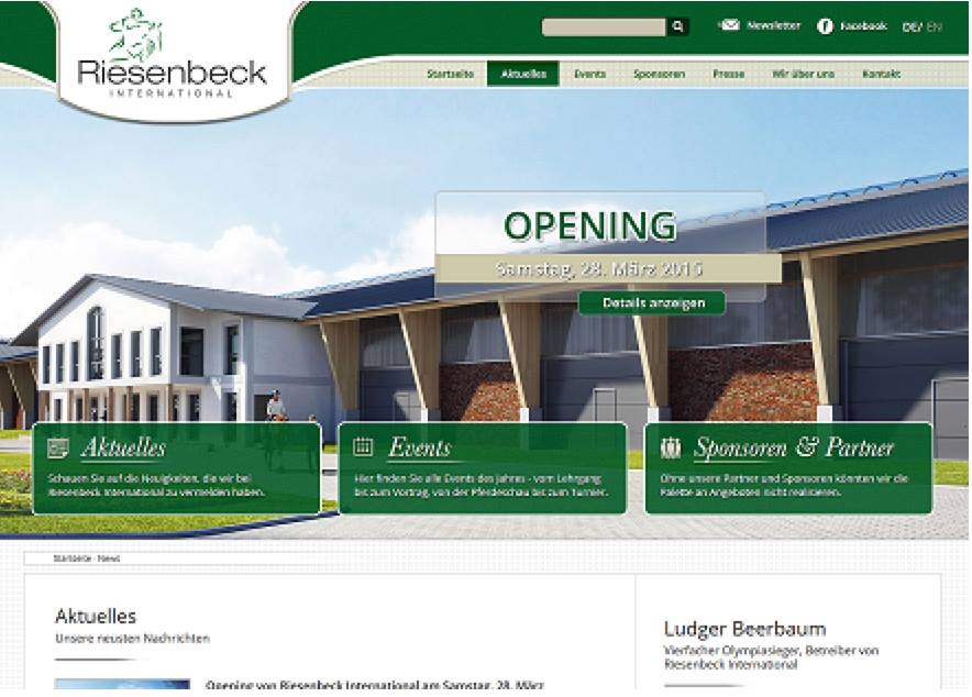 Riesenbeck International equestrian centre to open in March this year. 1 riesenbeck 1