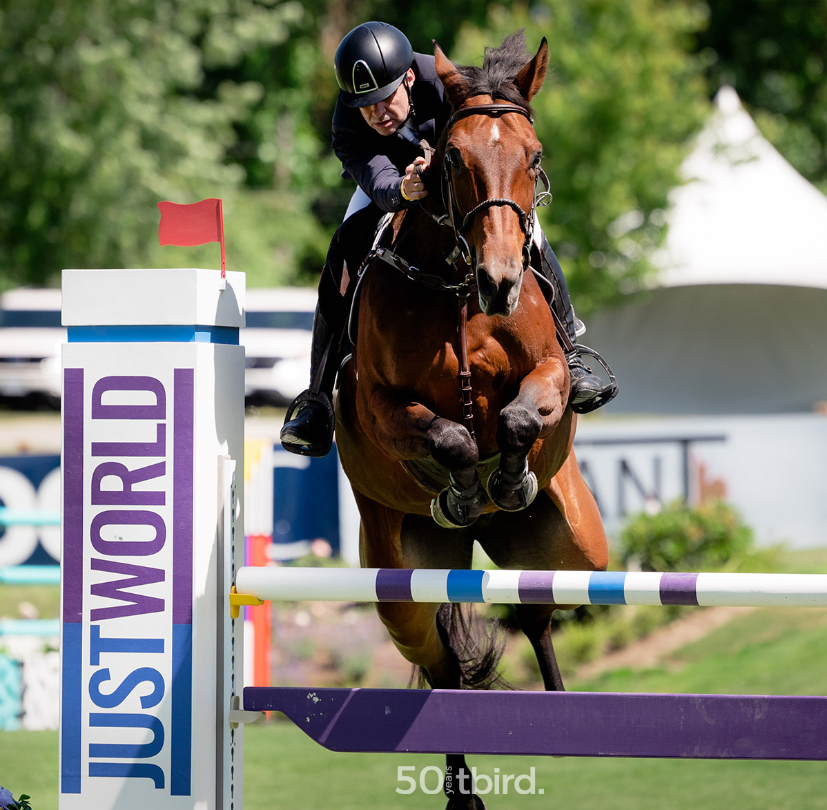 Lambre vola nel Gran Premio CSI2* JustWorld 1 tbird Quinn Saunders Santiago Lambre e Diamant Rose Z