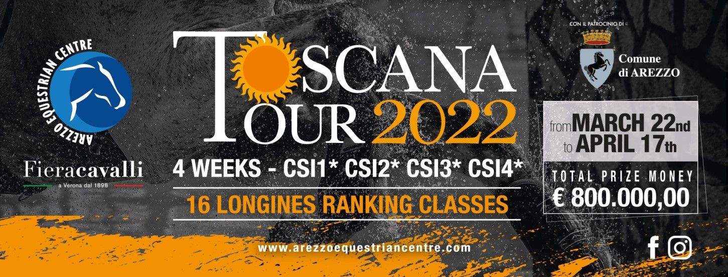 Toscana Tour 2022: Jenny Rankin in cima alla classifica del Gold Tour 1.45m LR, bene Graziano Tazzi 1 toscana tour ad arezzo torna la grande equitazione