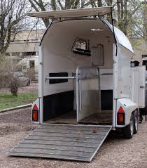 Equestrian World: horse trailer used to smuggle illicit stash of cigarettes. 1 van 1