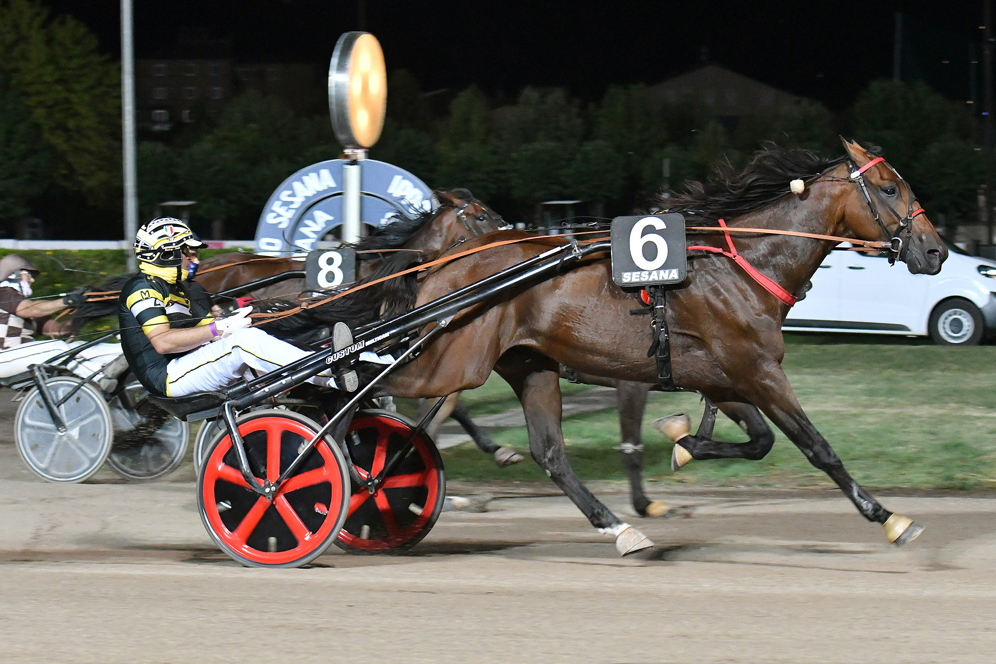 Ippodromo SNAI Sesana: Valpicetto Jet firma il Premio dedicato a Cesare Meli di giovedì sera 4 CORSA4 PREMIO SICOLONE 1969