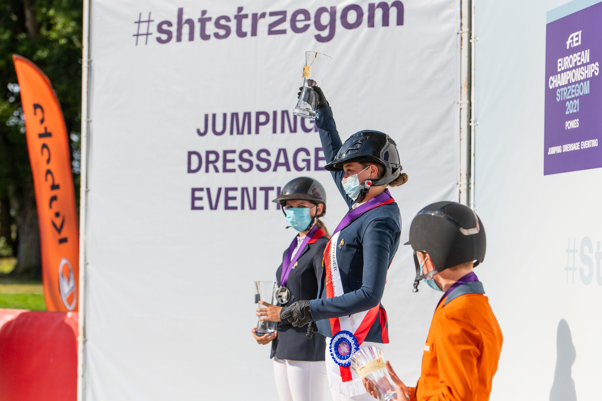 FEI European Championships for Ponies 2021 Jumping Individual Strzegom FRA Marie Ann SULLIVAN FRA Jeanne HIREL NED Siebe LEEMANS