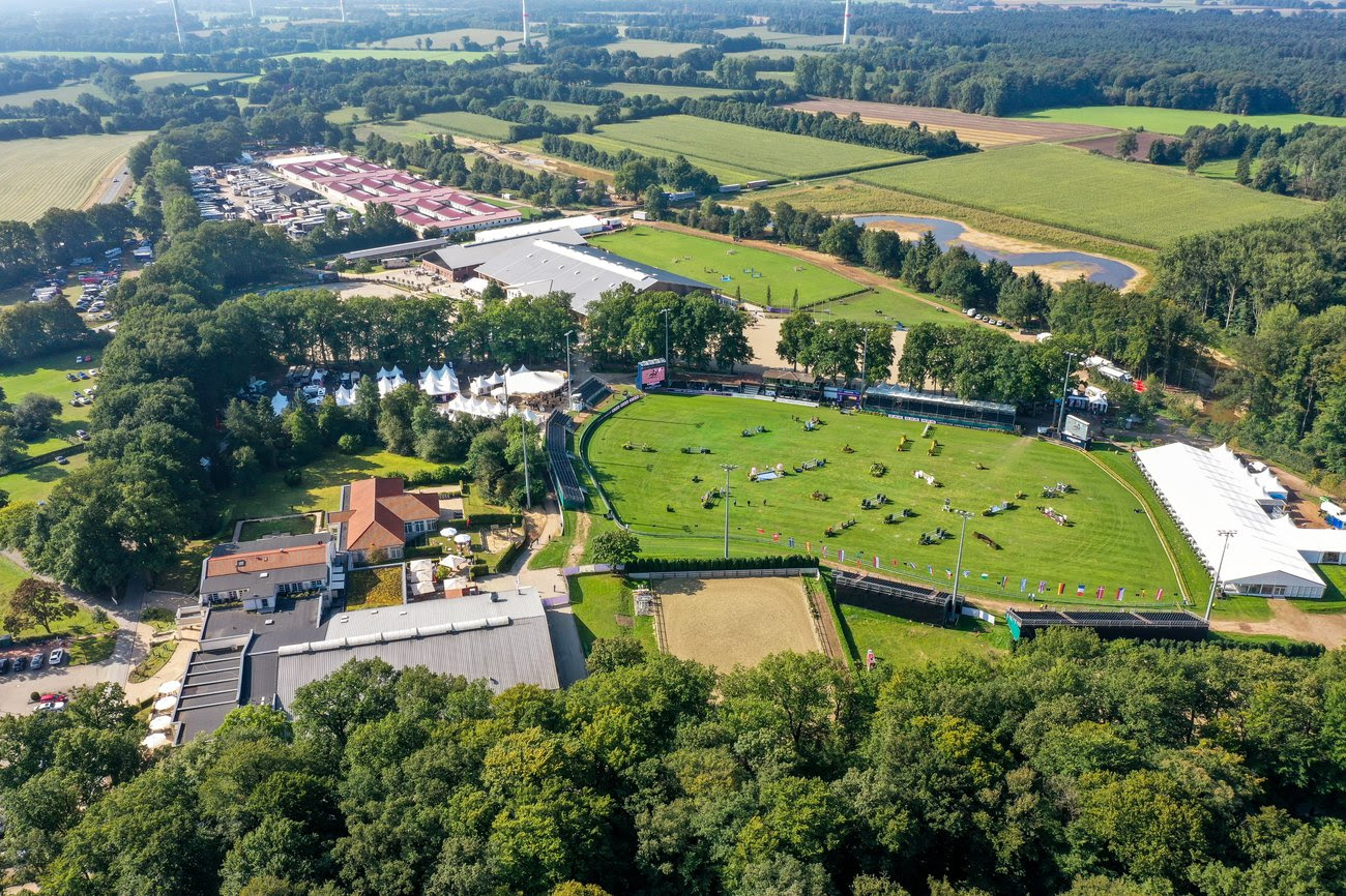 La Global Champions League di Riesenbeck 1 Global Champions League di Riesenbeck: il campo gara visto dall'alto